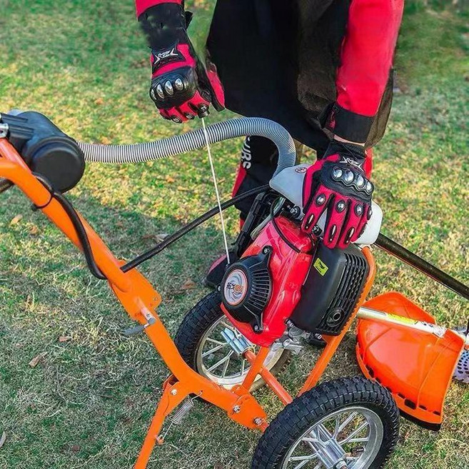 바퀴형 엔진 예초기 주행식 기 기 강력 제초 벌초 핸드 가솔린 랙전원포함 선물, 프레임만, 1개, 기본 색상