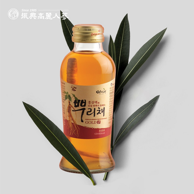 振興高麗人蔘 熱門養身款高麗人蔘養氣飲單入試喝, 120ml, 1盒