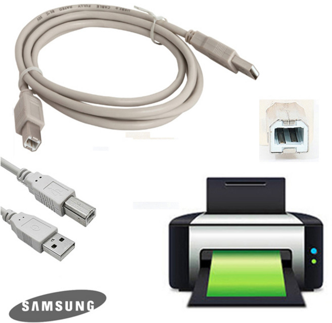 USB 프린터케이블 삼성 SL-C433W 컬러 레이저프린터 18/4 ppm 연결, 5m, 1개