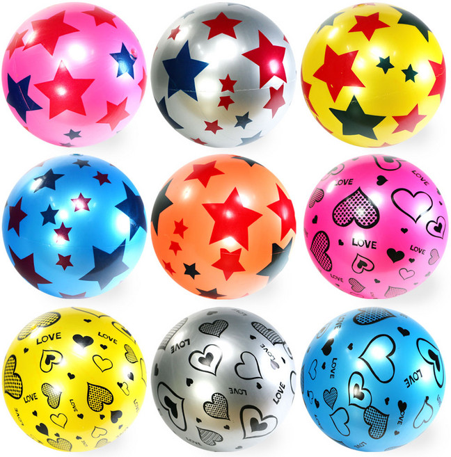 별 하트 탱탱볼 20센지 공놀이 축구공 탱공 어린이 선물 사은 판촉 방과후학교, 1개