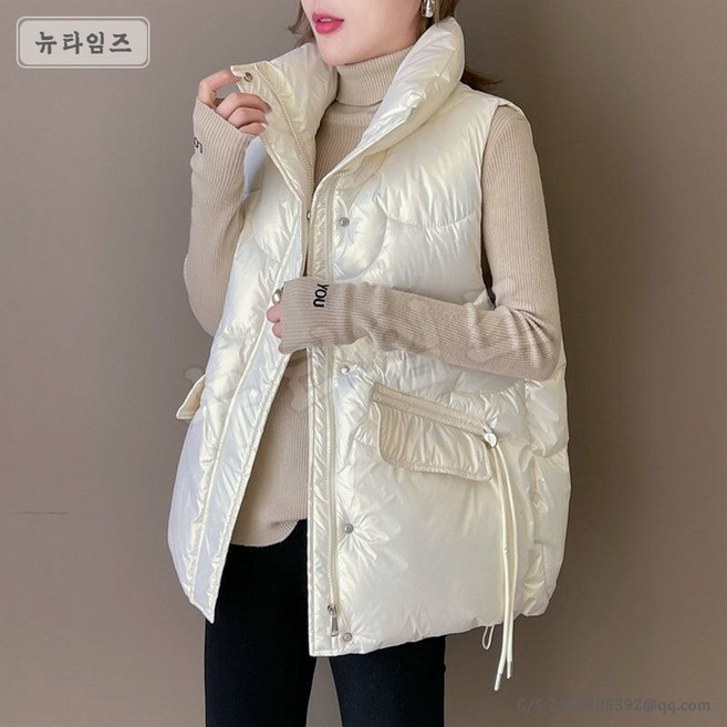여성용 겨울 면 베스트 23호 패딩 조끼 YD 뉴타임즈 E083D344