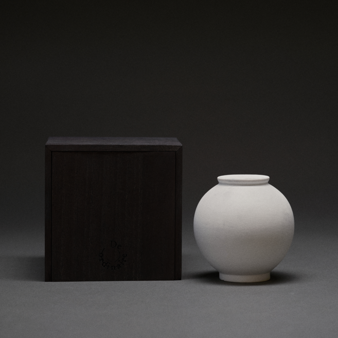 드오디네 달항아리 캔들 레인인포레, 백자