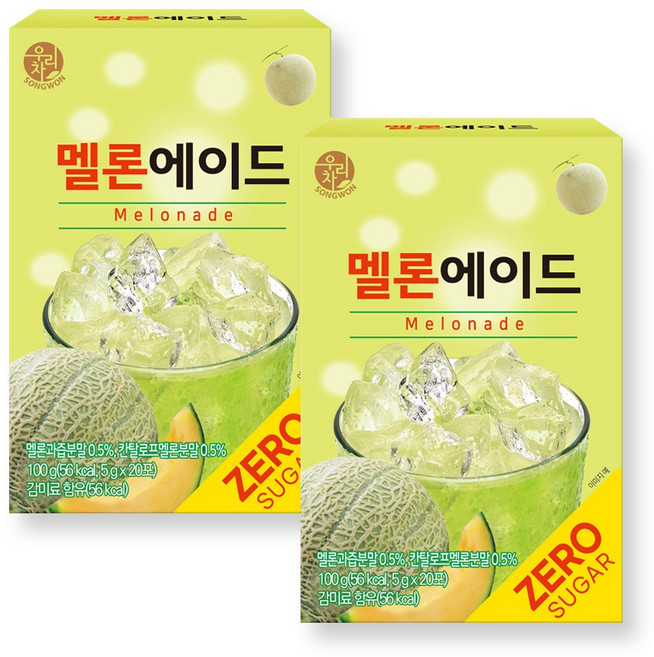우리차 멜론에이드, 5g, 20개입, 2개