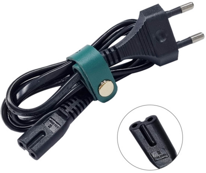 8자 코드 AC 전원 케이블 1m 컴퓨터 카세트 선풍기 어댑터 파워 연결 선 HSC-801, 1개