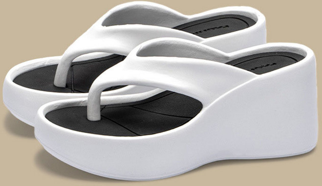 안녕릴리 여성 통굽 플립 플랍 9CM 쪼리 EVA 슬리퍼 슈즈