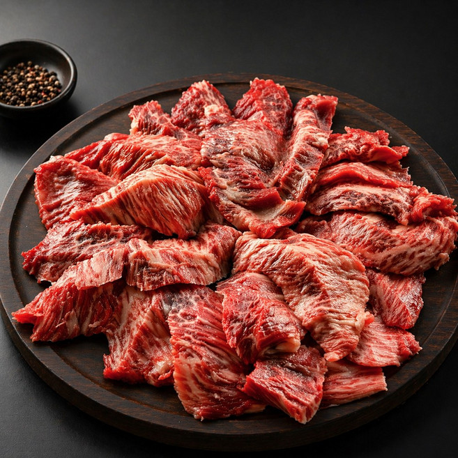 소들녘 1++등급 마장동 투뿔한우 꽃갈비살, 1kg, 1개