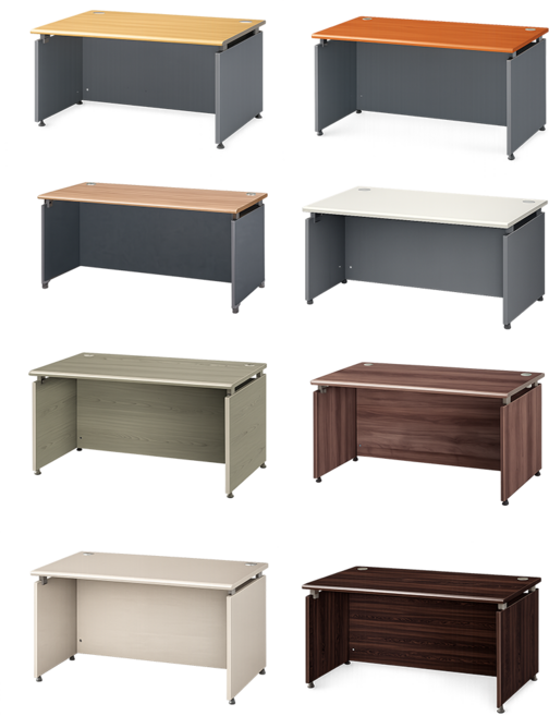 에이탑 탑책상 사무실 사무용 책상 1200 1400 1600 1800 탑형 업무용, 월넛