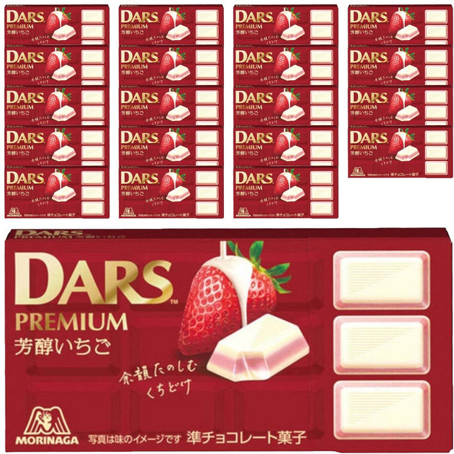 모리나가 다스 프리미엄 방순 딸기 12개입, 20개, 46g