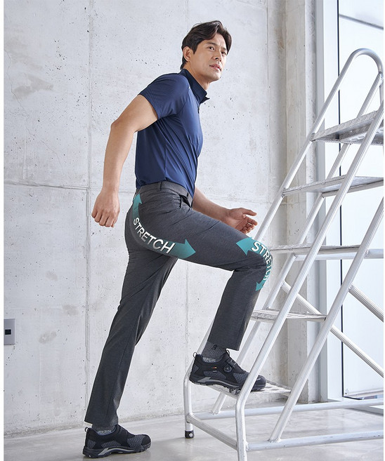 지벤 경량 스판 작업복바지 여름 허리밴드 ZB-P2111