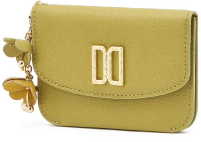 [닥스] 우먼 아젤라 라임 가죽 DD 장식 카드홀더_DCHO5F127L1