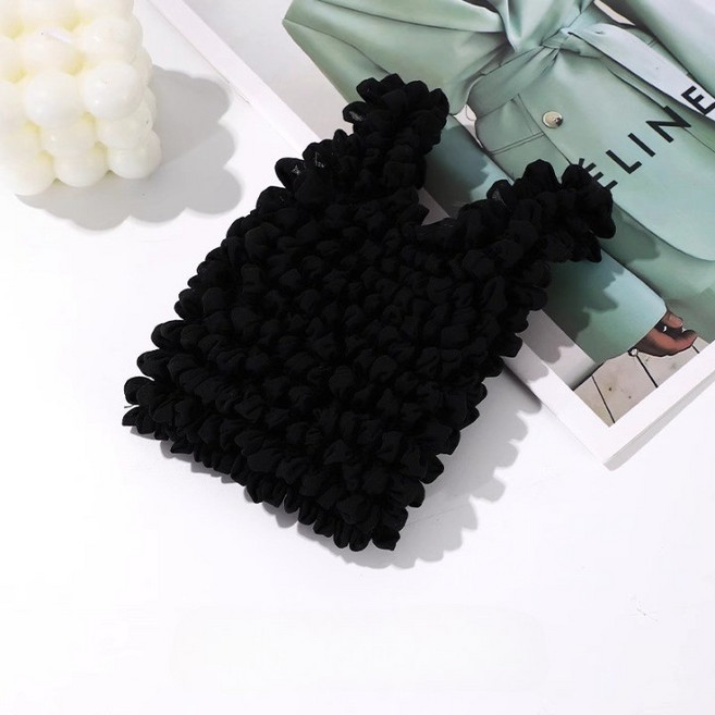 나믹스 신축성 좋은 요술 주름 장바구니 1+1, 1세트, 블랙