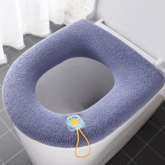 변기시트 위생적인 변기용품 엉덩이 변기커버 변기, 블루, 1개