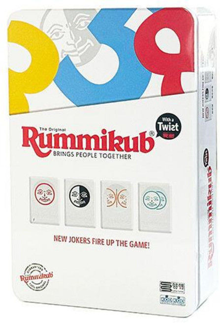 拉密變臉外出型鐵盒版 Rummikub 桌遊 繁體中文, 1個
