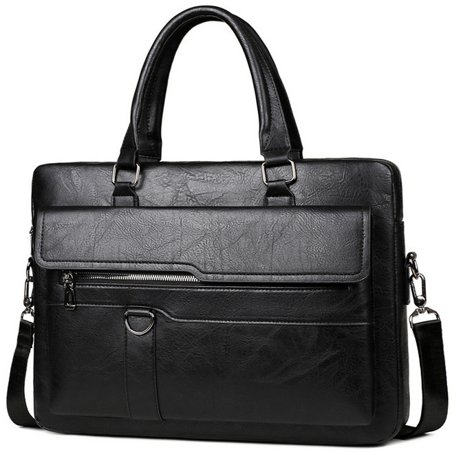쟈오시 가죽 서류가방 가방 크로스백 남성 노트북 파우치