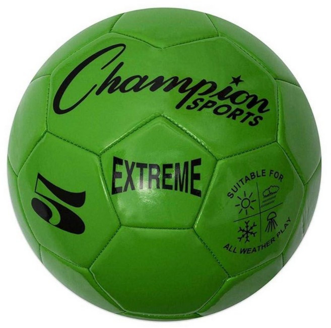 Champion Sports 익스트림 시리즈 축구공 규정 사이즈 5 - 칼리지 프로페셔널 및 리그 표준 킥볼 전천후 부드러운 촉감 최대 공기 유지 성인 청소년 레드