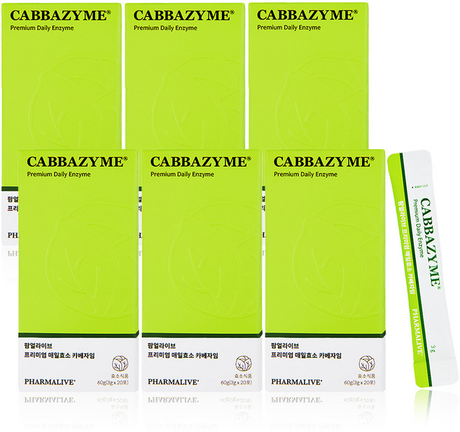 프리미엄 매일효소 카베자임 6박스, 60g