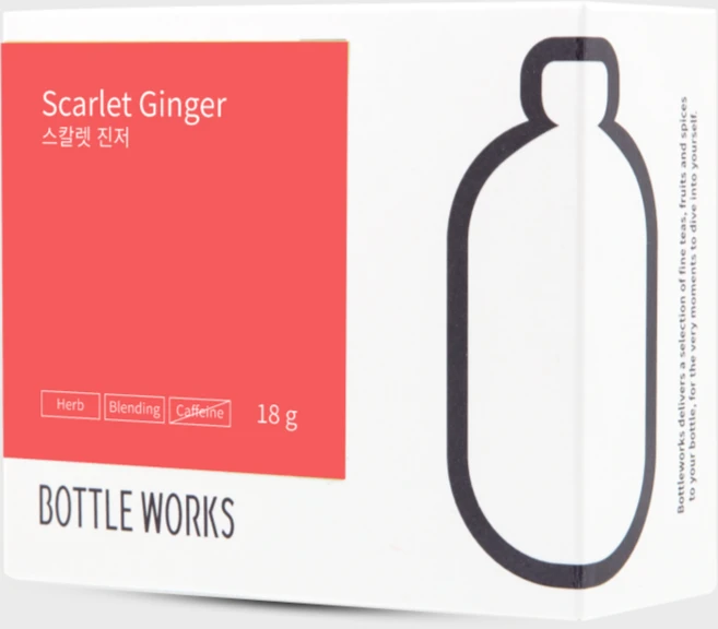 [보틀웍스 카페인없는차] 스칼렛진저 9TB 진저레몬티 생강차, 18g, 9개입 - 쿠팡