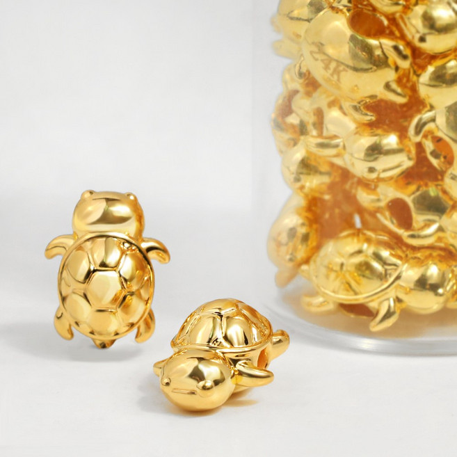 주리에떼 24K 순금 거북이 재물운 장수 금테크 투자 기념일 선물(유리병 증정)