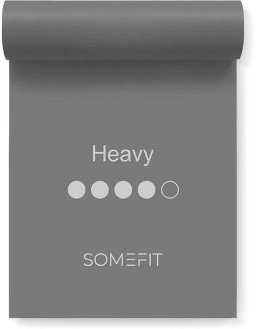썸피트 스트레칭 요가밴드 1.5M 단품, 4단계 애쉬그레이 1개, 1개