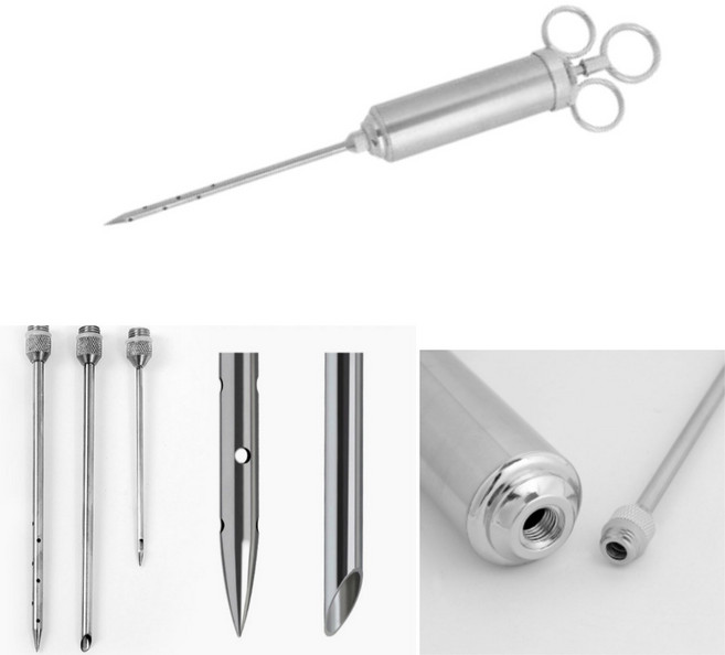 풍성상회- 미트러버 바비큐 고기 인젝터 스테이크 바베큐용 양념 주사기, 본제품 1세트