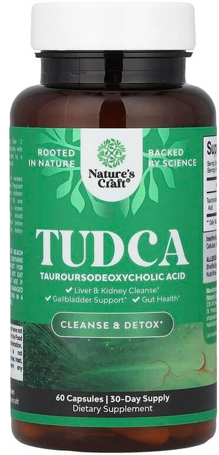 Nature's Craft TUDCA 캡슐 60정(캡슐 1정당 250mg) NCA-38621, 1, 60정 - 쿠팡