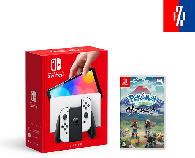 닌텐도 스위치 본체 OLED 화이트+포켓몬 레전드 아르세우스
