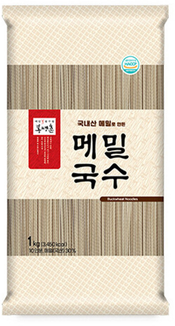 봉평촌 메밀국수 OPP 1kg 봉지형 6개