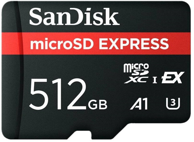 SanDisk EXPRESS microSDXC EX U3 UHS-I NS2 Switch2 記憶卡, 1個, 512GB
