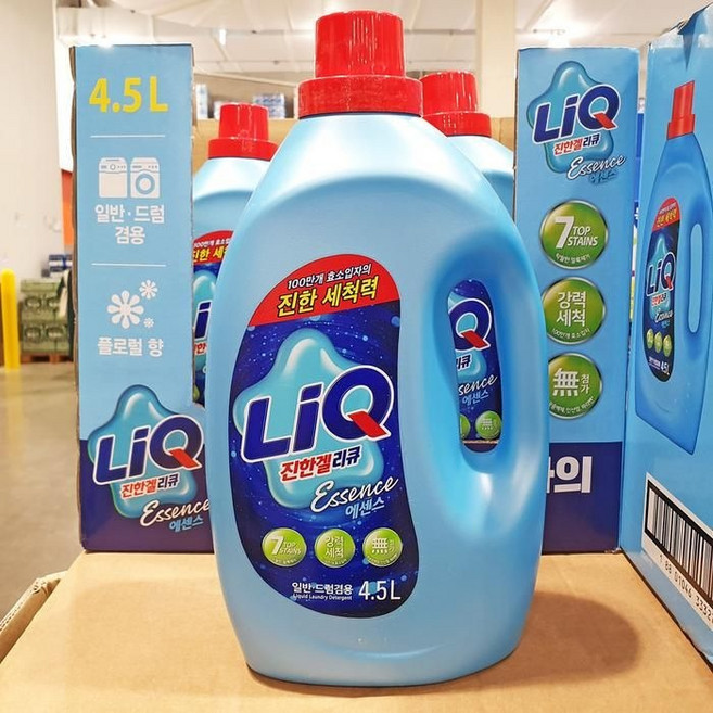 리큐 진한겔 에센스 세제4.5L x2개 드럼겸용 세탁세제