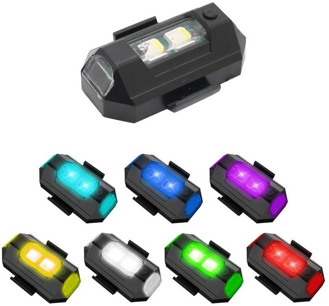 자전거 LED 무선 충전식후미등 안전등 라이트 전조등 후미등 로드 MTB 전기자전거 라이트, 일반형스트로브, 1개