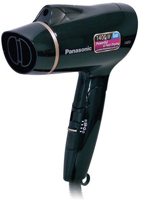 Panasonic 負離子吹風機 1400W 大風量 快速吹乾, 黑色, EH-NE21-K
