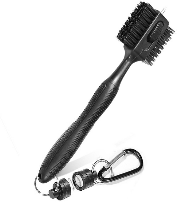 고급형 빅 브러쉬 클럽헤드청소 자석타입, 블랙, 1개