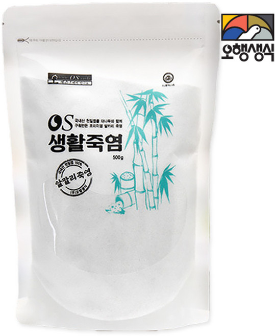 오행생식 용융소금 생활 죽염 500g, 1개