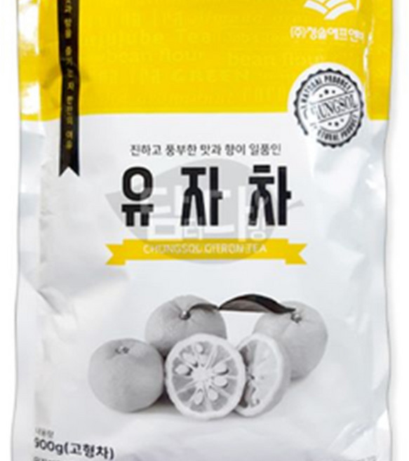 청솔 유자차, 1개, 900g, 1개입