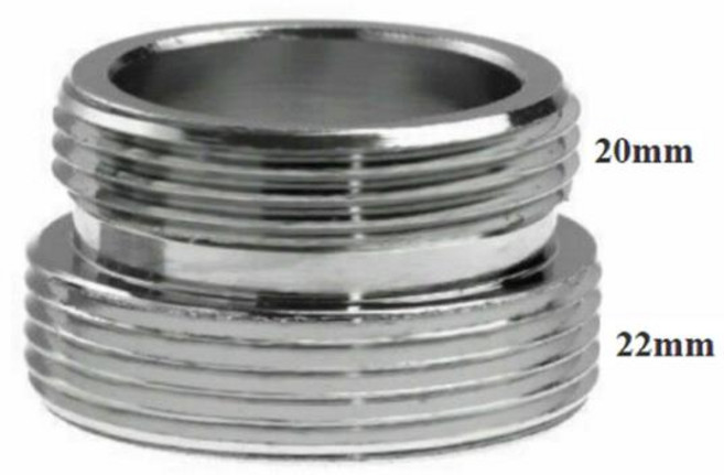 주방용품 16/18/20mm ~ 22mm 나사 탭 커넥터 정수기 액세서리 실버 워터 어댑터 수도꼭지 조인트 홈 개선, 06 20mm to 22mm outer, 1개