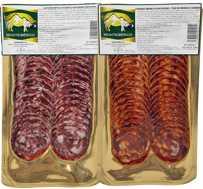 몬테이베리코 살치촌 초리조 와인안주 위스키안주 Canpipork Monteiberico 선물포장 가능, 1개, 100g, 살치촌+초리조
