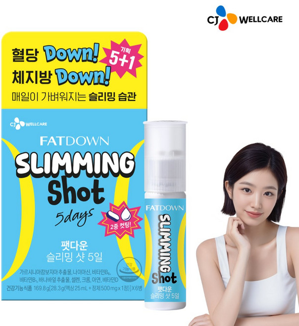 이너비 슬리밍 샷, 6회분, 1개