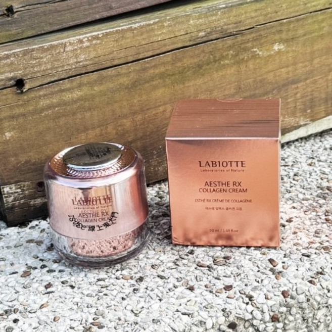 LABIOTTE 蘭歐媞 AESTHE RX 緊顏光波膠原活膚霜, 1個, 蘭歐媞膠原面霜50ml+按摩美容儀-現