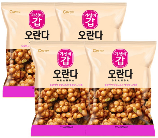 청우식품 오란다, 115g, 4개