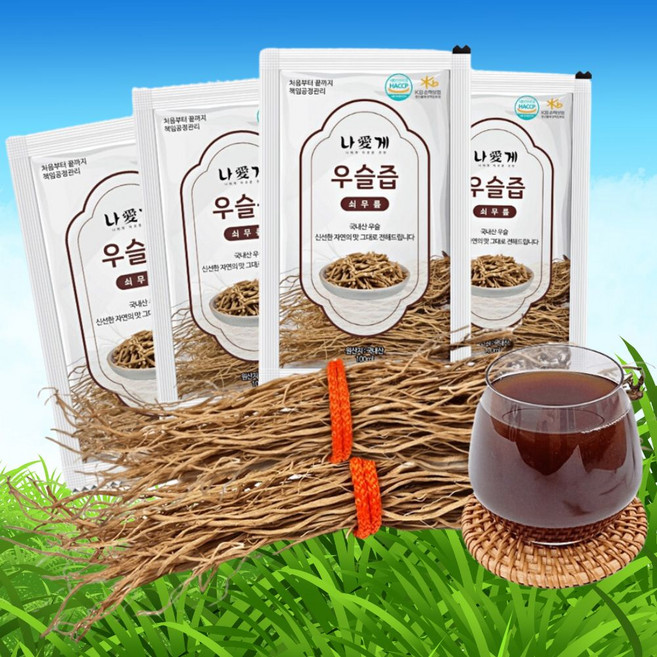 [100%] 국내산 진한 우슬즙 액기스 진액 100ml, 60팩