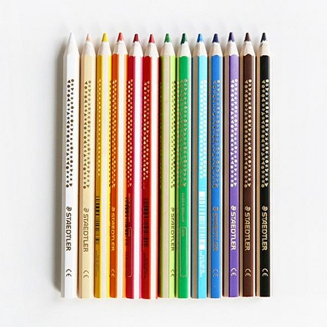 스테들러 노리스 슈퍼 점보 색연필 1287 (12종 택), NO.3-파랑, 지류 사이즈, 내지매수