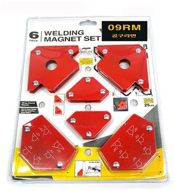 공구라면 (09RM) 용접 각도 자석세트 (6P), 1개