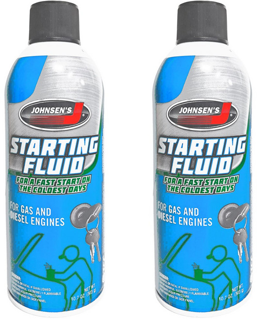 존슨 엔진시동액 535ml 농기계 트랙터 경운기 선박 버스 트럭 가솔린 디젤 LPG 엔진 겨울시동, 공용, 2개