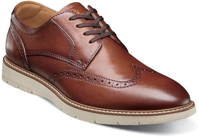 [미국수입정품] 플로쉐임 Florsheim 남성용 바이브 윙팁 옥스포드 코냑. 298825