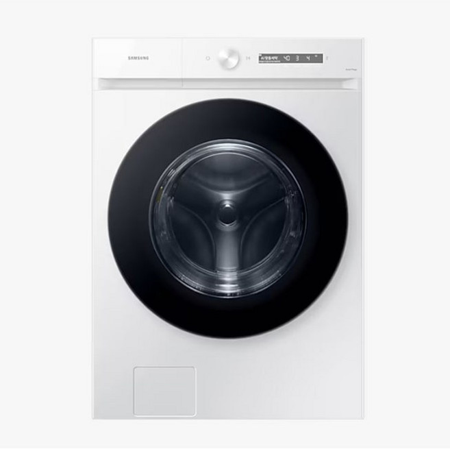 삼성전자 BESPOKE 그랑데 AI 세탁기 21kg 방문설치, 화이트, WF21CB6650BW
