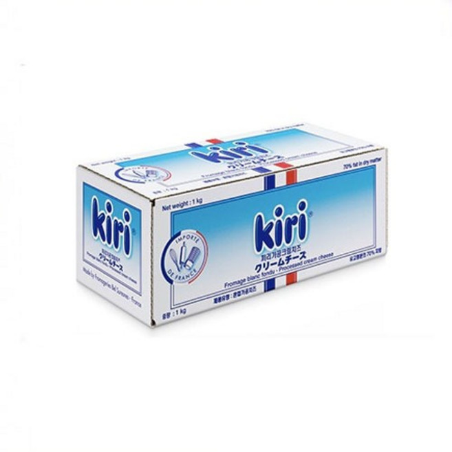끼리 크림 치즈 1kg x 12개 아이스박스포장, 1개, 12kg