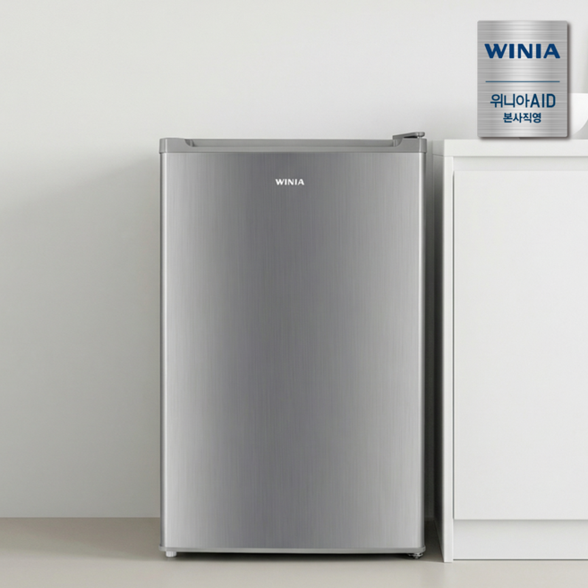 위니아 122리터 1도어 냉장고 RAE112TW1MT9 일반 원룸 가정용 사무실 오피스텔, 실버