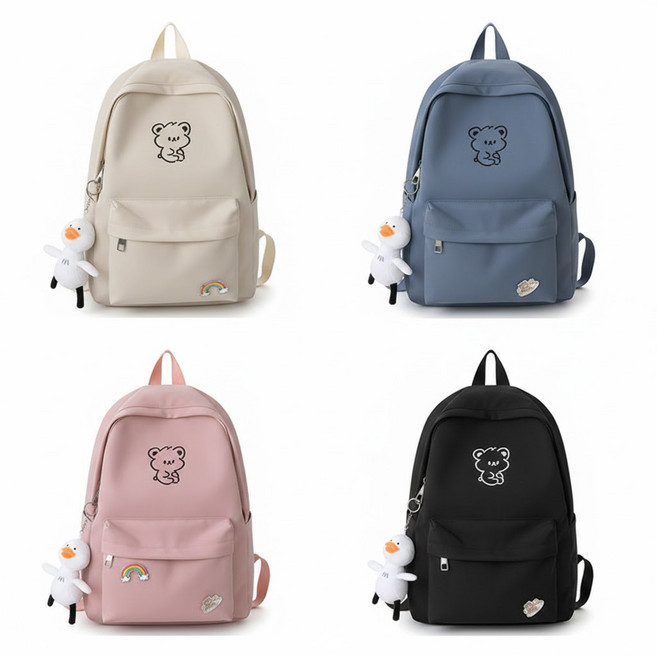 키즈 주니어 백팩 초등학생 학교 가방 세컨드백