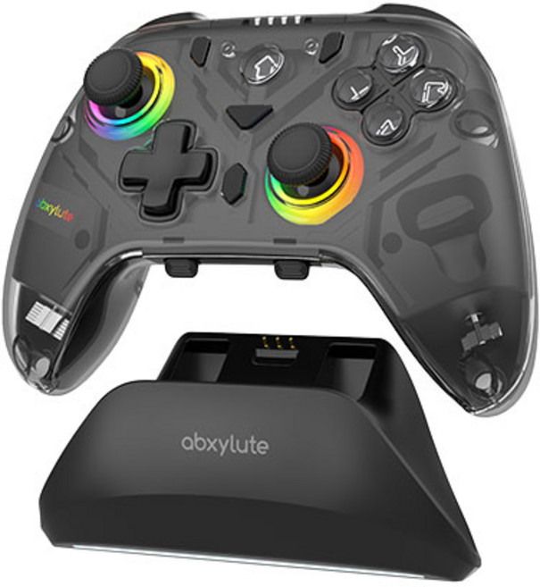 [CTK] abxytute 앱실루트 C8 게임 컨트롤러 블루투스 게임패드 조이스틱 1000Hz 충전독포함