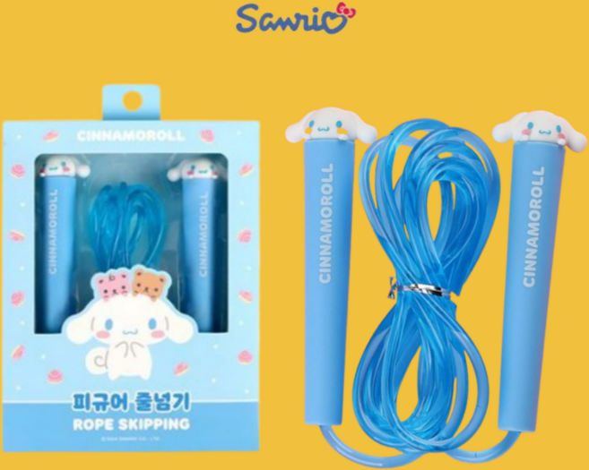 산리오 캐릭터 피규어 줄넘기 어린이 점프로프, 1개